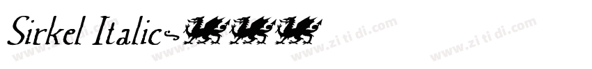 Sirkel Italic字体转换 Sirkel Italic字体转换